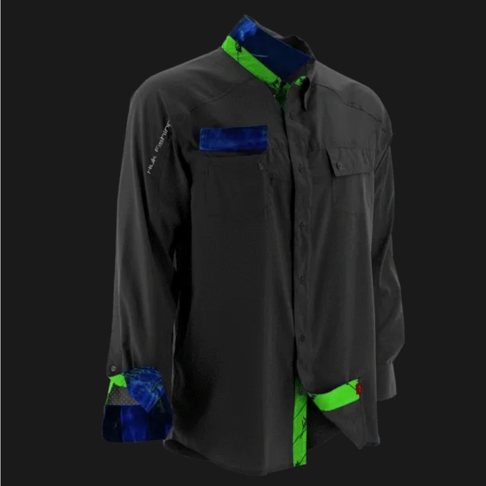 Huk next level ice LS woven